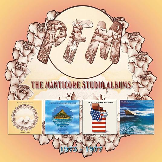 PREMIATA FORNERIA MARCONI (PFM) - The Manticore studio albums 1973-1977 (esoteric recording 4cd)